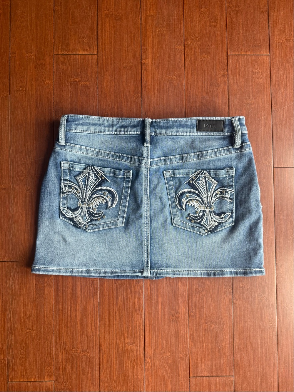 PTCL Embellished Denim Mini Skirt - 28